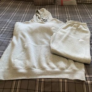 Nike Hoodie Sweatsuit XL Heather Gray